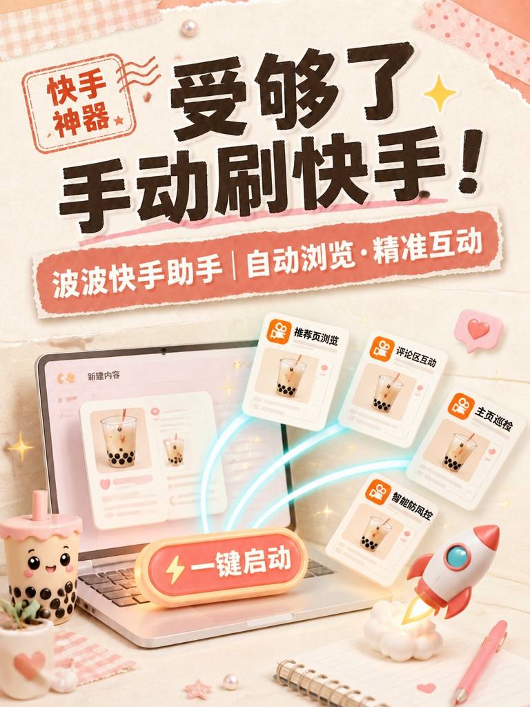 波波快手内容互动助手封面